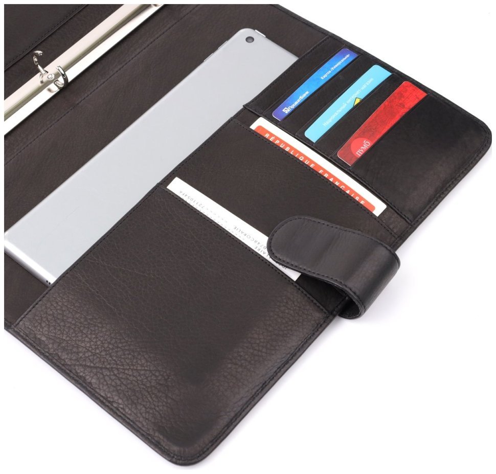 Компакиная практичная мужская сумка синего цвета из натуральной кожи KARYA (2420840) modnotak фото №21