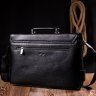 Классический кожаный мужской портфель черного цвета KARYA (2420940) - 10