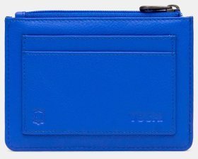 Жіночий шкіряний гаманець Yoshi Y1321 Sweet Bees 94954 (синього кольору з принтом бджіл)