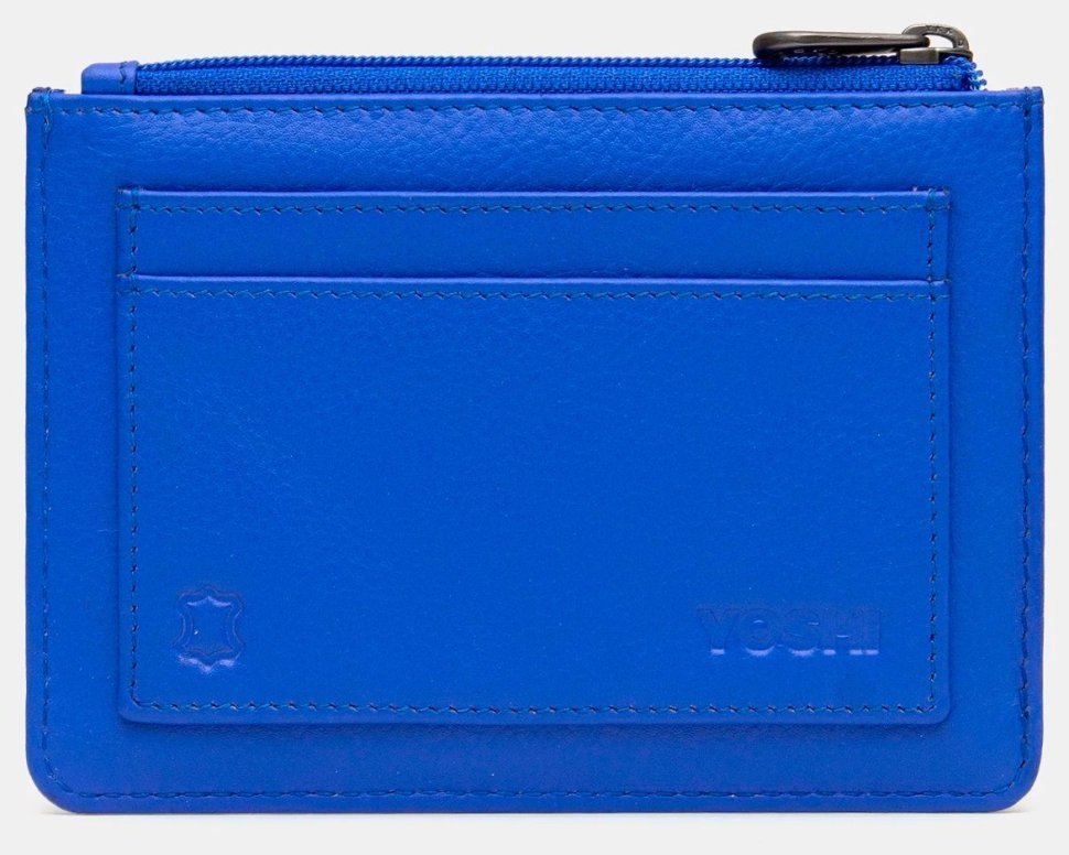 Женский кожаный кошелек Yoshi Y1321 Sweet Bees 94954 (синего цвета с притом пчел) modnotak фото №2