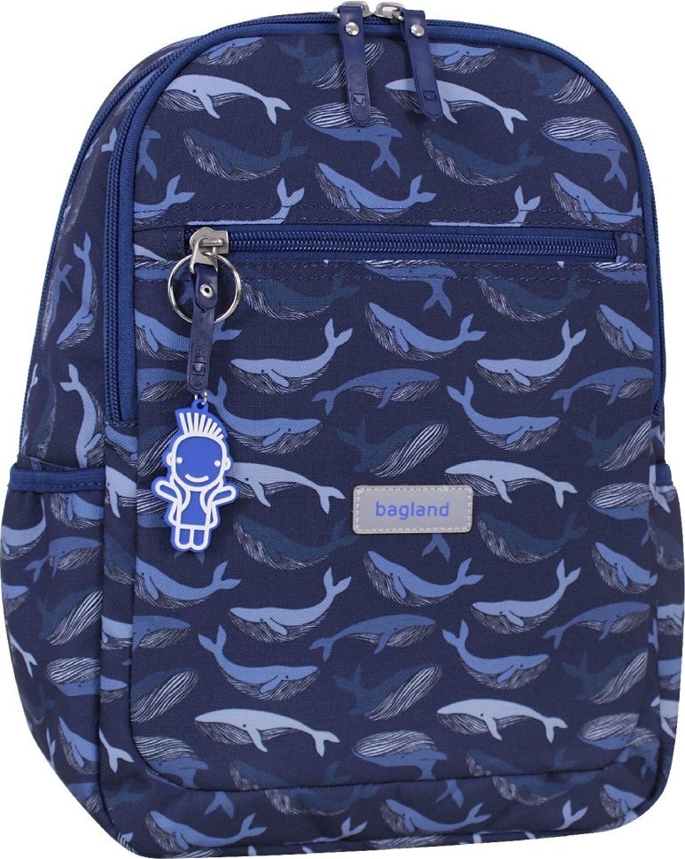 Синій шкільний рюкзак з якісного текстилю Bagland (55554)