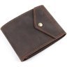 Горизонтальний чоловічий гаманець з vintage шкіри на кнопці Vintage (2414975) - 1