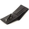 Миниатюрное мужское портмоне из натуральной черной кожи ST Leather 1767354 - 5
