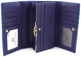 Женский лаковый кошелек с фиксацией на кнопку ST Leather (16278)
