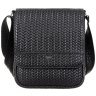 Сумка планшет для мужчин из плетенной кожи черного цвета DESISAN 107454 на плечо фото №1 Сумка планшет для мужчин из плетенной кожи черного цвета DESISAN 107454 на плечо modnotak фото - 1