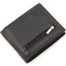 Мужское портмоне из натуральной кожи черного цвета с зажимом ST Leather 1767454 - 4