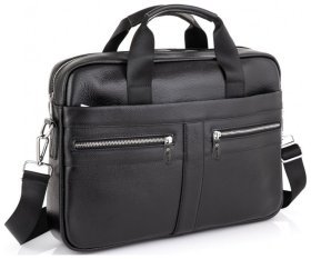 Мужская кожаная деловая сумка для ноутбука до 15 дюймов Tiding Bag 77554