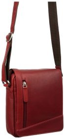 Мужская сумка на плечо из натуральной кожи коричневого цвета Visconti 77754