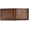 Мужской кошелек из гладкой кожи без монетницы с RFID-защитой Hammonds Flycatcher HF595 коричневого цвета 107954 modnotak фото - 4