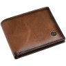 Мужской кошелек из гладкой кожи без монетницы с RFID-защитой Hammonds Flycatcher HF595 коричневого цвета 107954 modnotak фото - 5