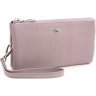 Темно-рожевий жіночий гаманець-клатч з яловичої шкіри ST Leather (15331) - 1