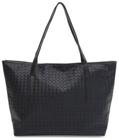 Чорна жіноча сумка зі шкірозамінника з кишенями Monsen 89354