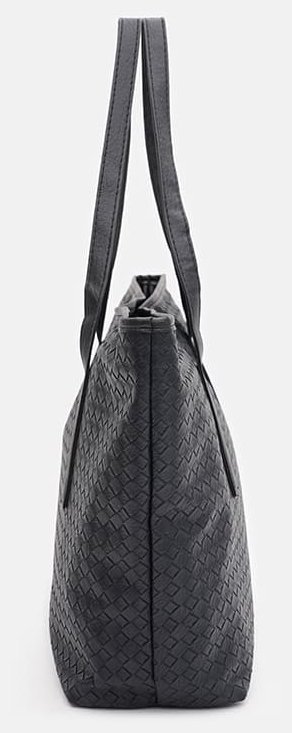 Черная женская сумка из кожзама с карманами Monsen 89354 modnotak фото №4