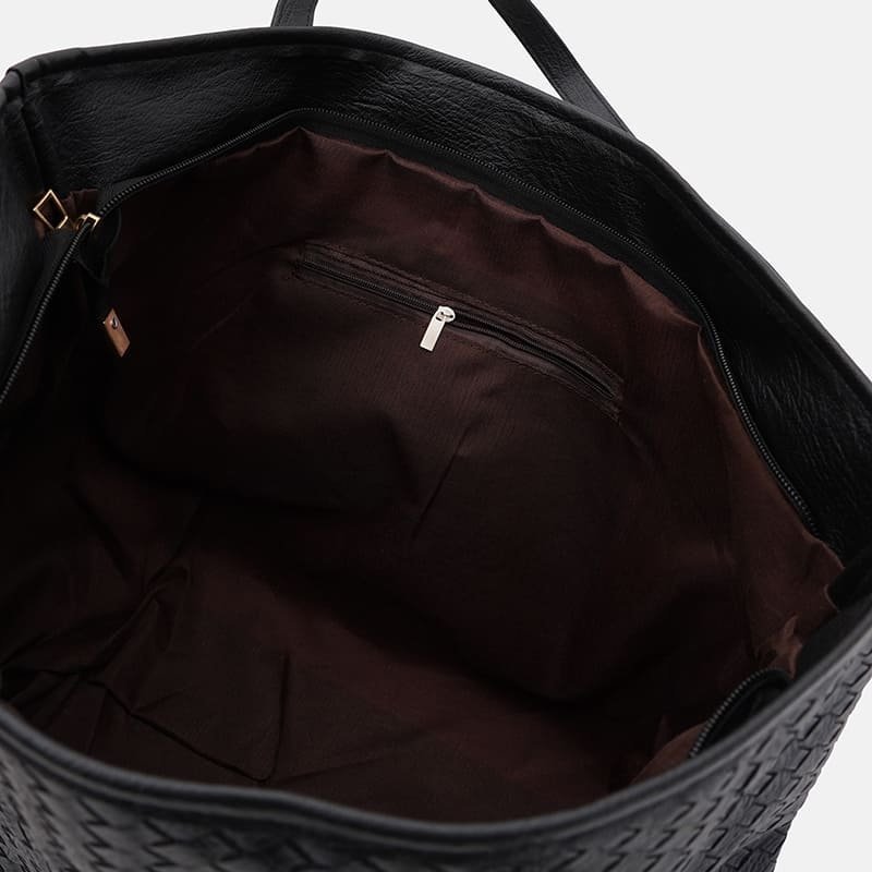 Черная женская сумка из кожзама с карманами Monsen 89354 modnotak фото №5