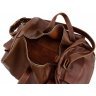 Якісна дорожня сумка з натуральної шкіри кольору коньяк Grande Pelle (15489) - 7