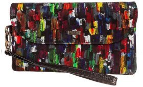 Женский кожаный кошелек клатч из натуральной кожи Desisan 80155 Разноцветный