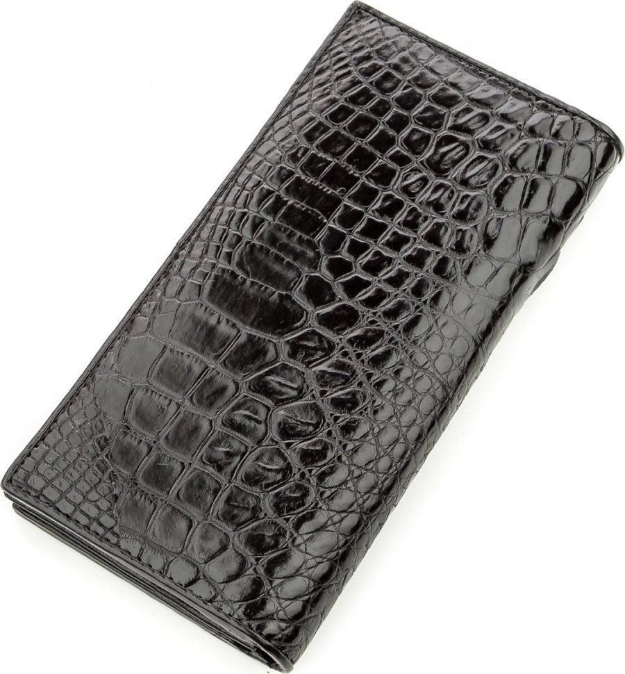 Мужское портмоне двойного сложения из кожи крокодила CROCODILE LEATHER (024-18585)