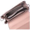 Бежева жіноча шкіряна сумка маленького розміру з плечовим ремінцем Vintage 2422418 - 5