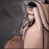 Бежева жіноча шкіряна сумка маленького розміру з плечовим ремінцем Vintage 2422418 - 10