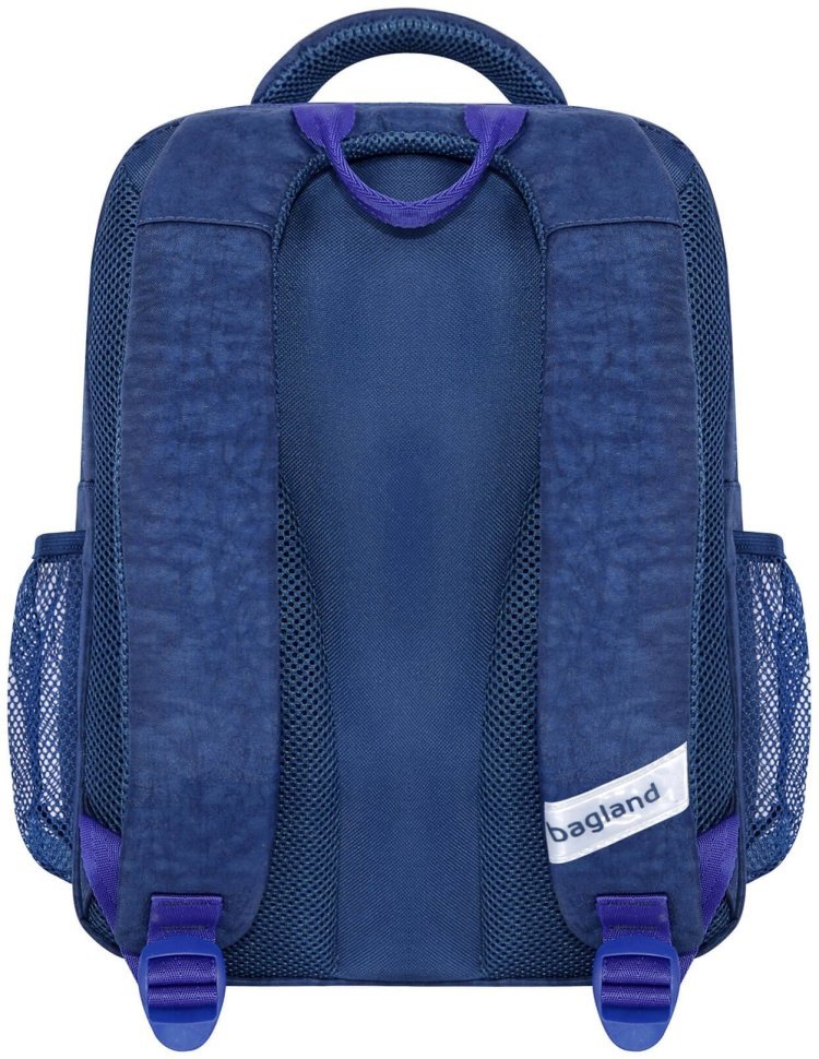 Рюкзак школьный ортопедический синего цвета принт космонавта Bagland 111255 modnotak фото №3