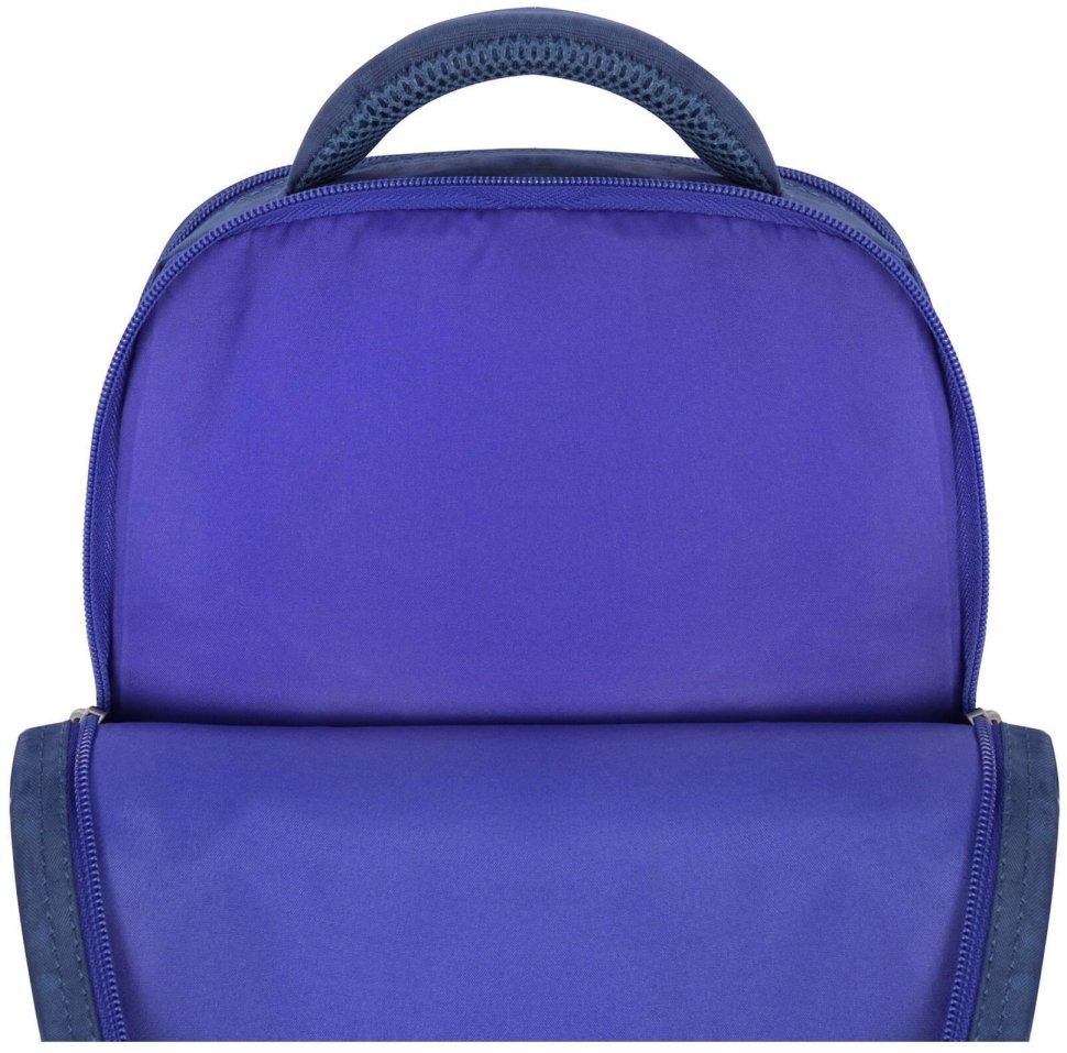 Рюкзак школьный ортопедический синего цвета принт космонавта Bagland 111255 modnotak фото №5