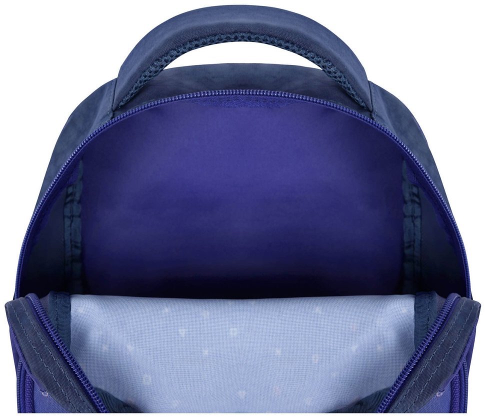 Рюкзак школьный ортопедический синего цвета принт космонавта Bagland 111255 modnotak фото №6