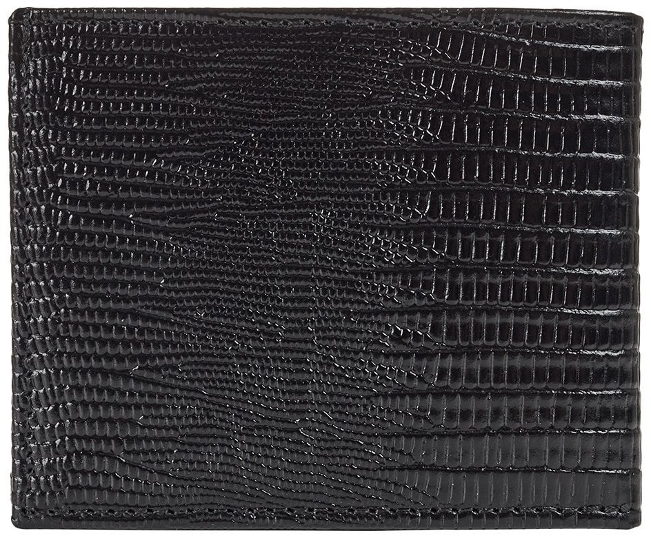 Мужское портмоне из натуральной кожи с лазерным тиснением Desisan 81355 черного цвета modnotak фото №2