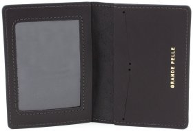 Патриотичная обложка под военный билет из натуральной кожи Слава ЗСУ - Grande Pelle (13118)