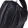 Наплічна мужская сумка-планшет з натуральної шкіри темно-коричневого кольору Borsa Leather (15656) - 5