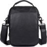 Компактная мужская наплечная сумка черного цвета VINTAGE STYLE (14451) - 2