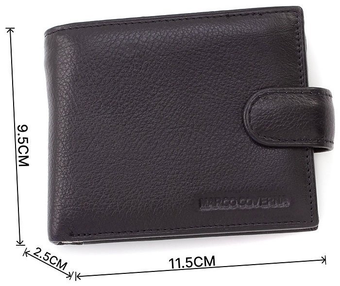 Шкіряне чоловіче портмоне з затиском для грошей Marco Coverna (18068) modnotak фото №3