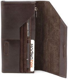 Класичний коричневий гаманець Grande Pelle (13213)