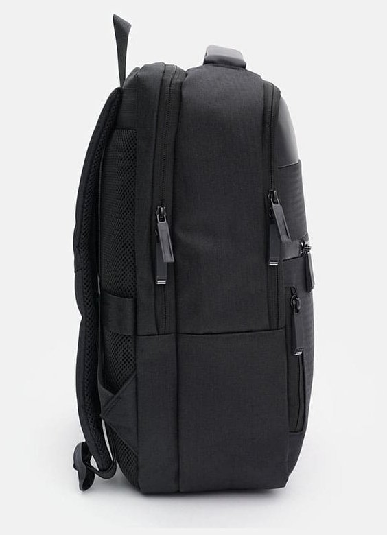 Черный мужской рюкзак из полиэстера на два основных отделения Monsen 71955