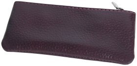 Бордова жіноча ключниця із фактурної шкіри Vip Collection 102355