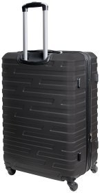 Большой дорожный чемодан Costa Brava из пластика на 110-127 литров Vip Collection 102455 (серый)