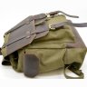 Мужской туристический рюкзак из текстиля с кожаными вставками TARWA (19936) - 7