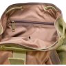 Мужской туристический рюкзак из текстиля с кожаными вставками TARWA (19936) - 10