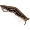 Вінтажний чоловічий гаманець з натуральної шкіри коричневого кольору Vintage (2414689) - 2