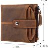 Вінтажний чоловічий гаманець з натуральної шкіри коричневого кольору Vintage (2414689) - 6