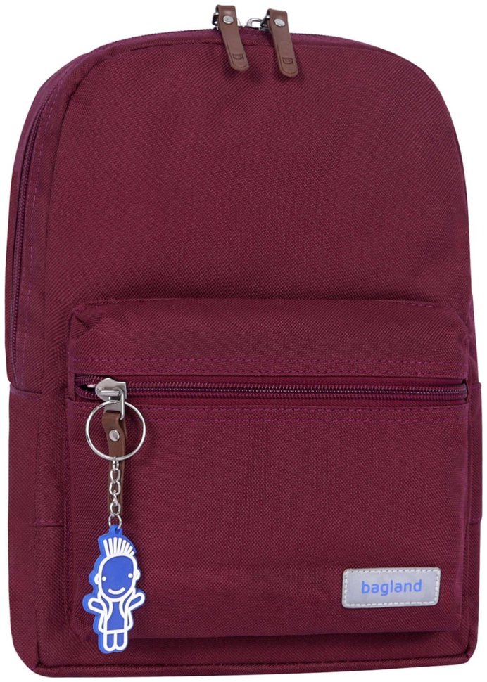 Рюкзак формату А4 із зносостійкого текстилю кольору марсалу Bagland (52755)