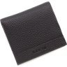Чоловіче шкіряне портмоне чорного кольору із затискачем для купюр KARYA (21759) - 1