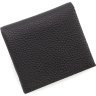 Мужское кожаное портмоне черного цвета с зажимом для купюр KARYA (21759) - 3