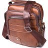 Мужская сумка-барсетка из натуральной кожи светло-коричневого цвета Vintage (2421480) - 1