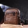 Мужская сумка-барсетка из натуральной кожи светло-коричневого цвета Vintage (2421480) - 7