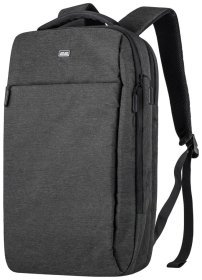 Молодежный повседневный рюкзак из текстиля для ноутбука 17" черного цвета 2E Melange 103555