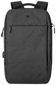 Молодежный повседневный рюкзак из текстиля для ноутбука 17" черного цвета 2E Melange 103555