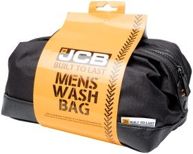 Текстильна чоловіча косметичка на 1 відділення JCB WB2 чорного кольору 93955