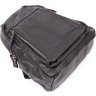 Жіночий міський рюкзак з гладкої шкіри чорного кольору Vintage (20398) - 2