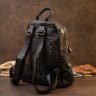 Жіночий міський рюкзак з гладкої шкіри чорного кольору Vintage (20398) - 7