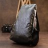 Мужская сумка-рюкзак через плечо из кожзама в черном цвете Vintage (20568) - 8